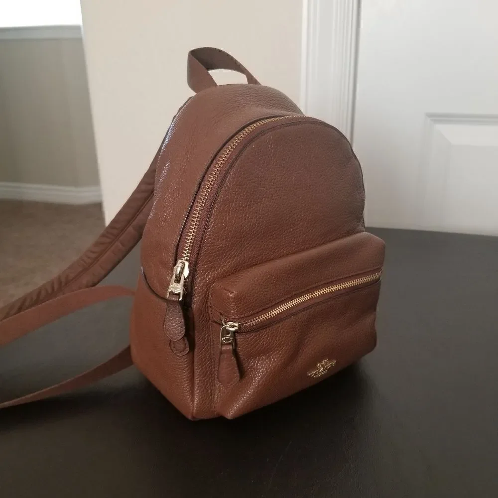 Coach Leather Mini Backpack
